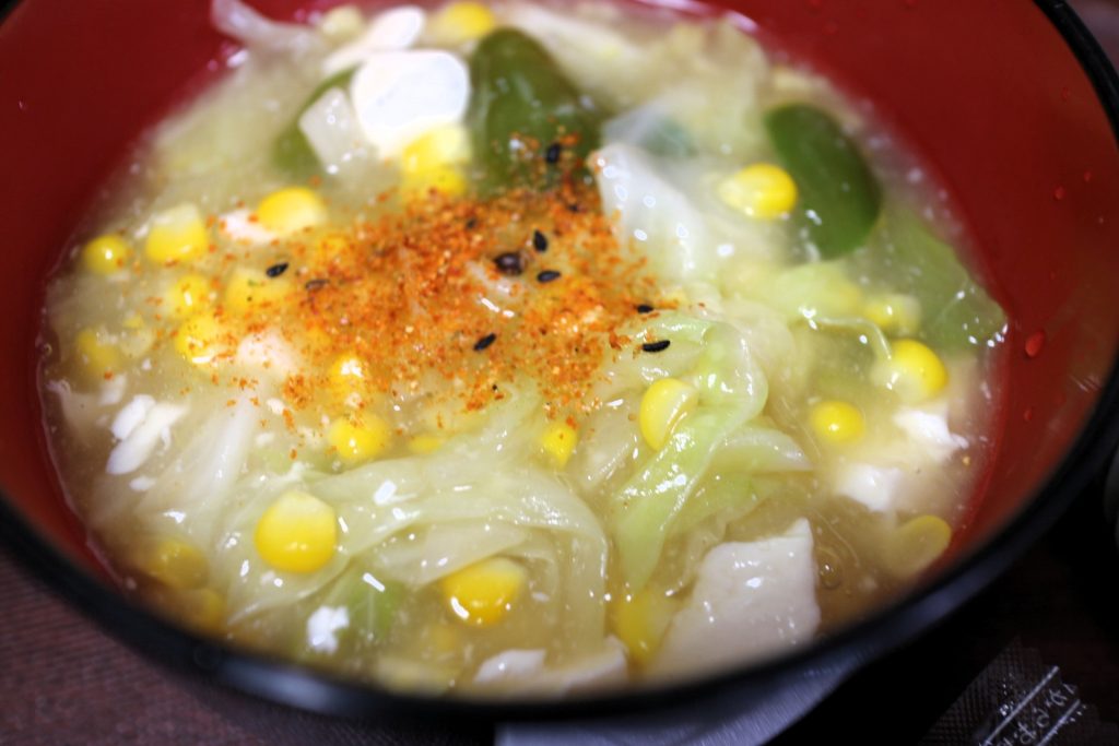 とうもろこしの中華スープ