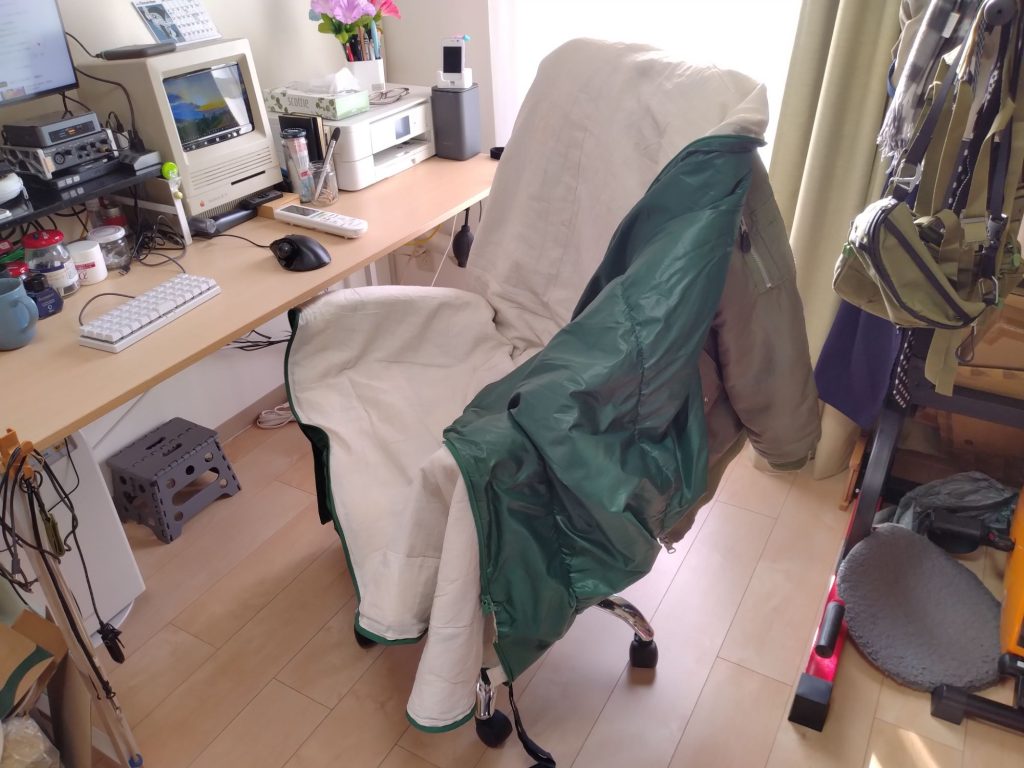 防寒着の様子