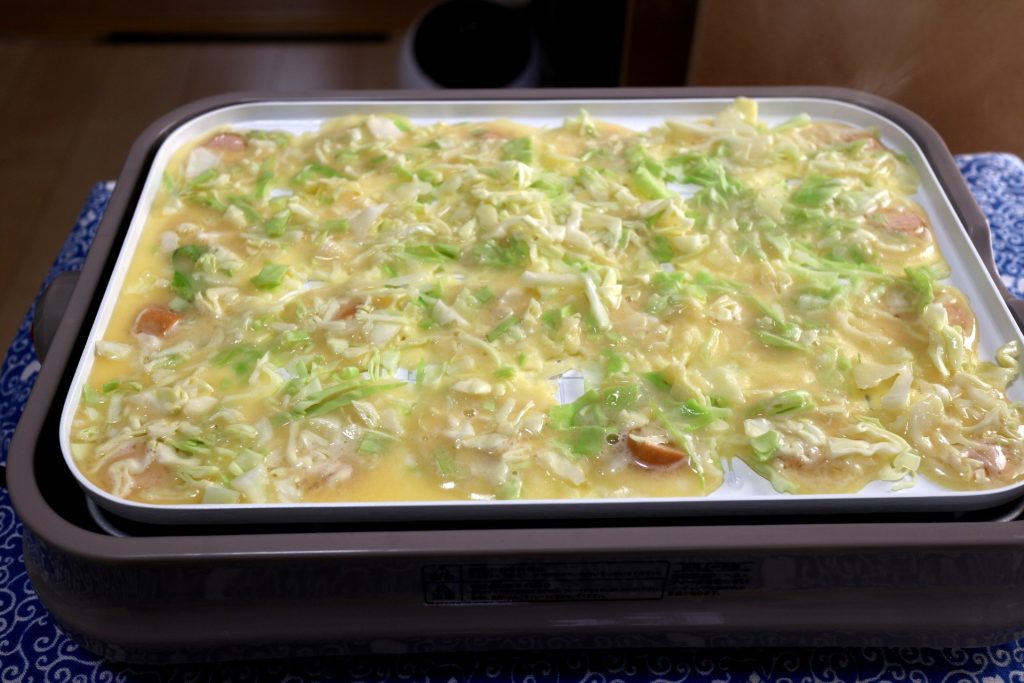 焼く前のセット