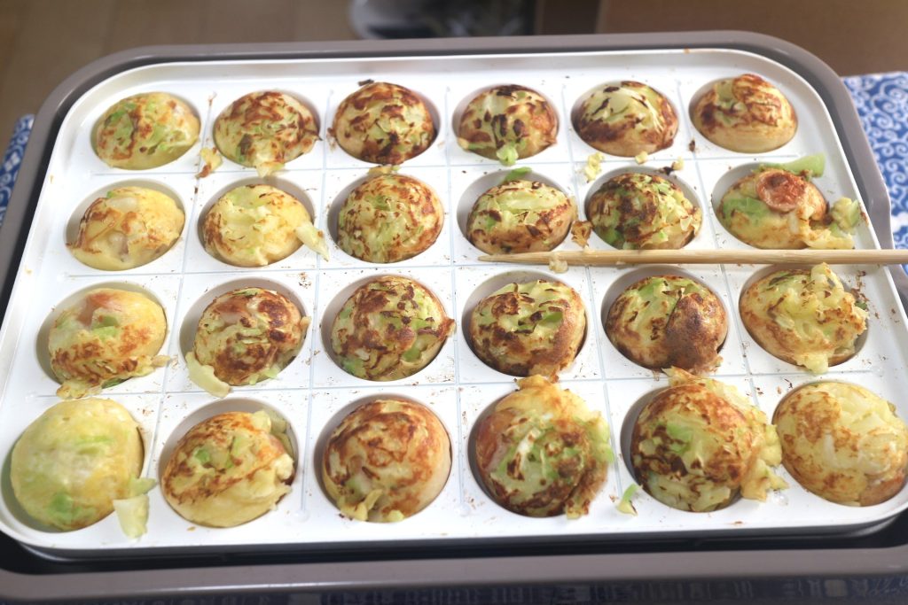 焼けたたこ焼き